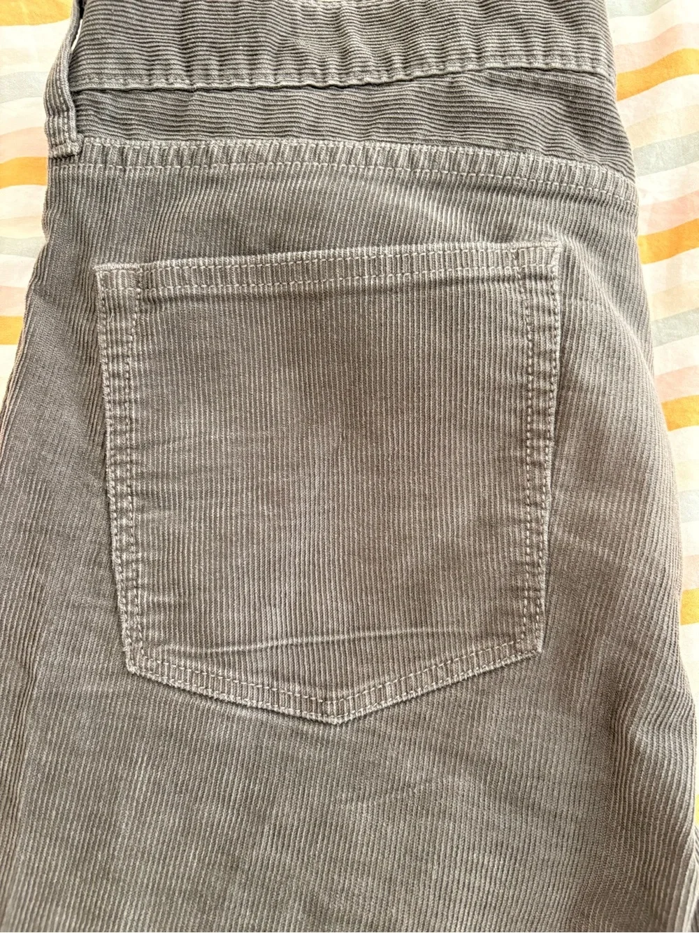 J Crew 250 Slim Tapered Corduroy Pants 34x34 Gray